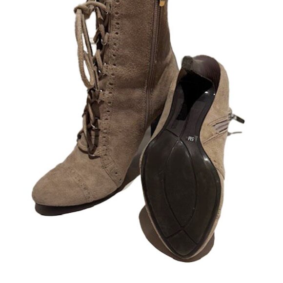 Booties Beige Suede - Picture 2 of 4